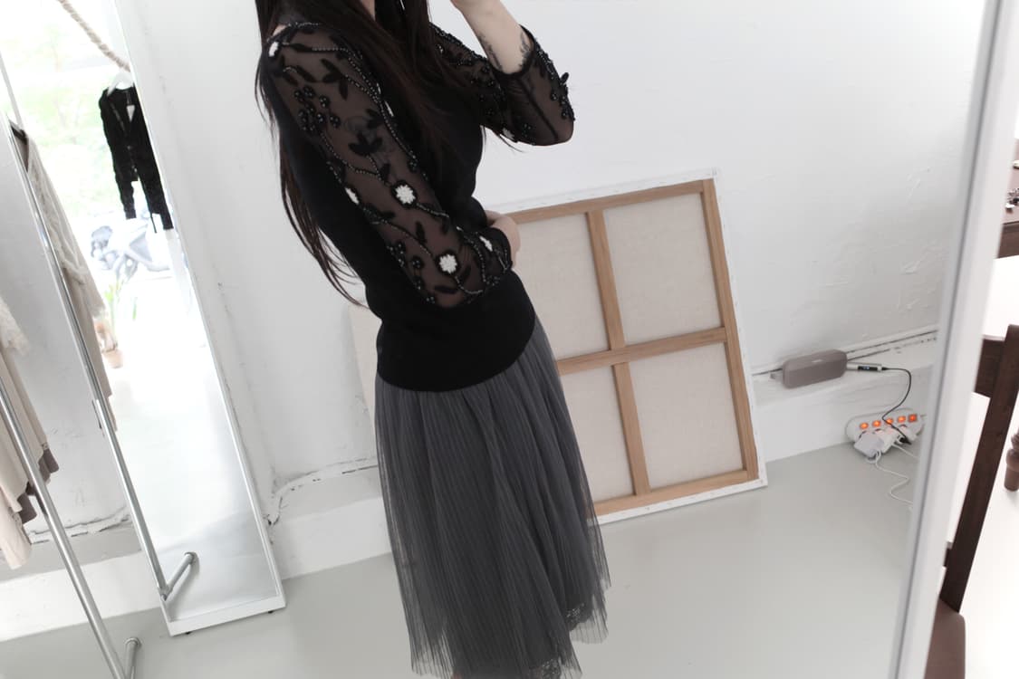 flower mesh T  상품이미지5