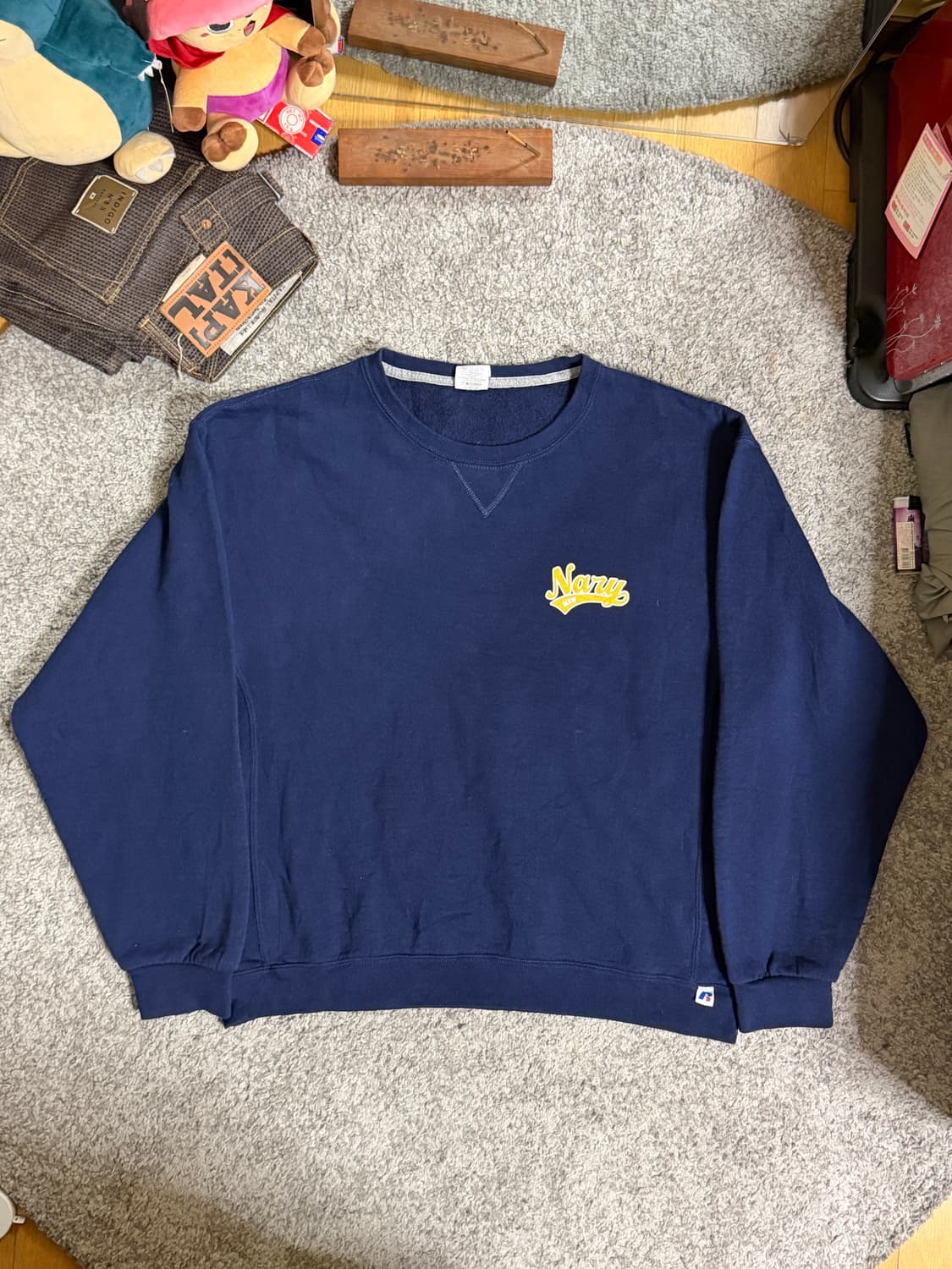 러셀 Navy 스웻셔츠 상품이미지1