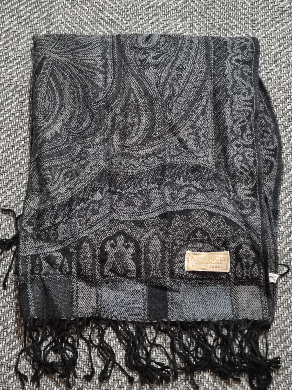 NINA RICCI 페이즐리 머플러 상품이미지1