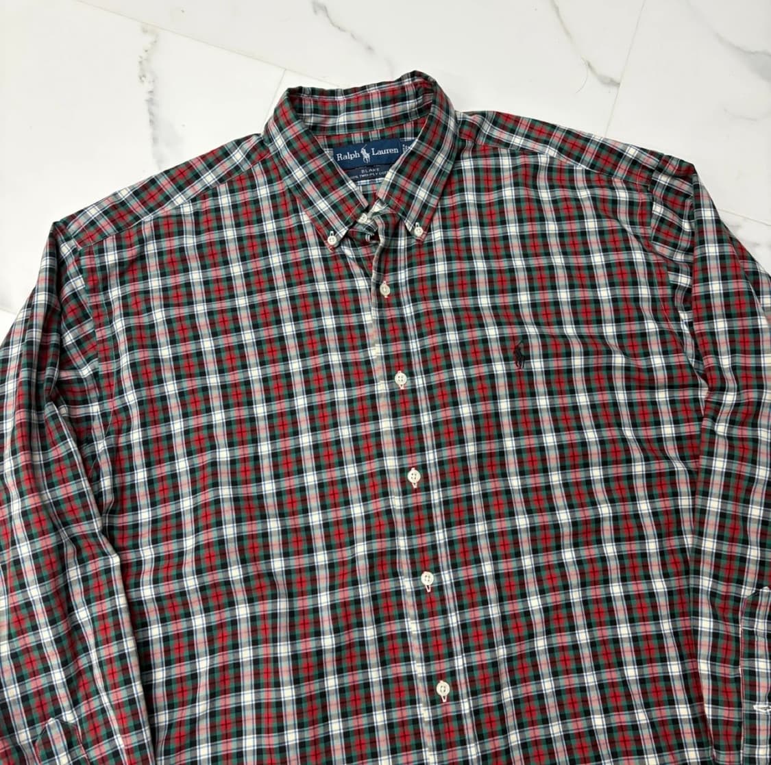 폴로 랄프로렌 블레이크 체크 셔츠 XL 상품이미지2
