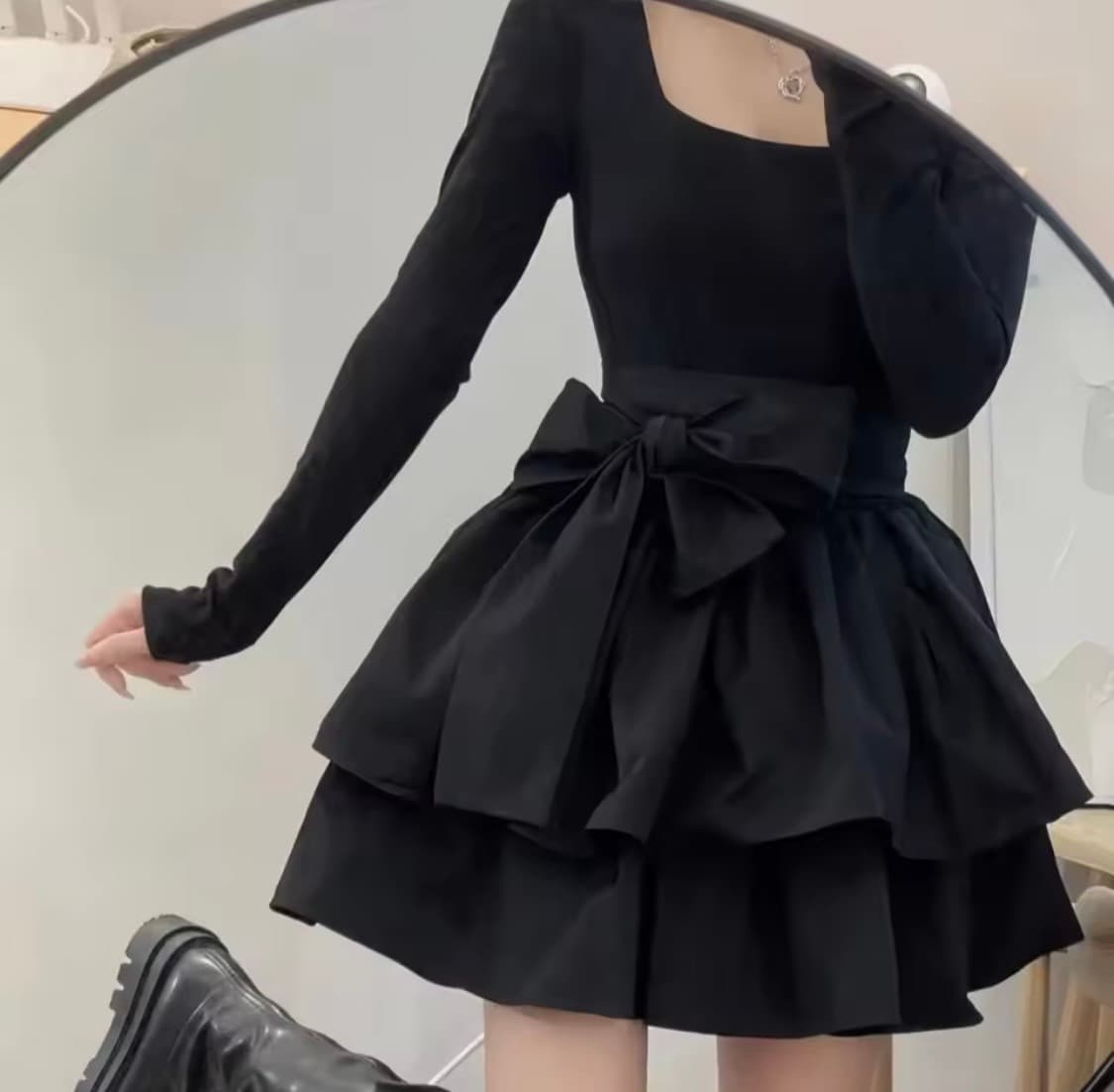 블랙 캉캉 원피스 S사이즈 새제품 상품이미지2