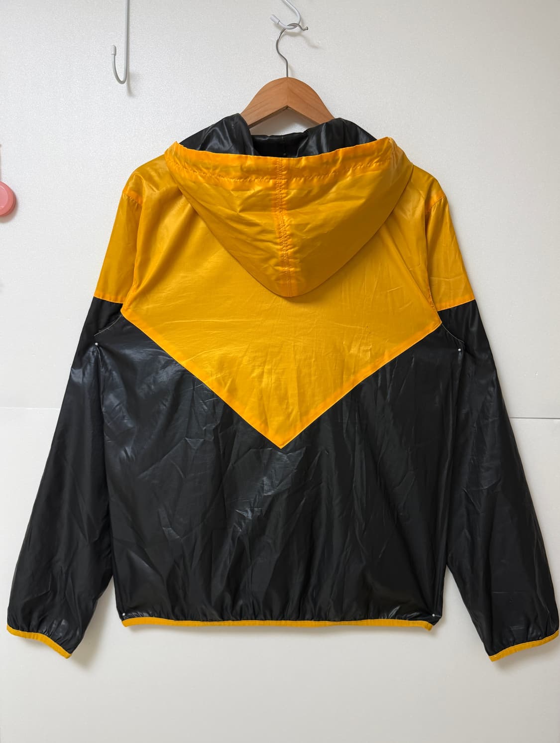 아디다스 오리지널 바람막이 105 / 옐로우 블랙 후드 윈드브레이커 /  상품이미지5