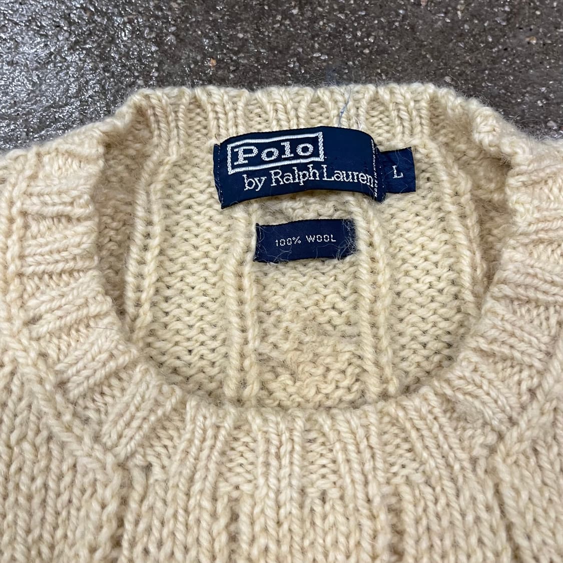 90s 폴로 헤비 울 니트 (105-110) 상품이미지7