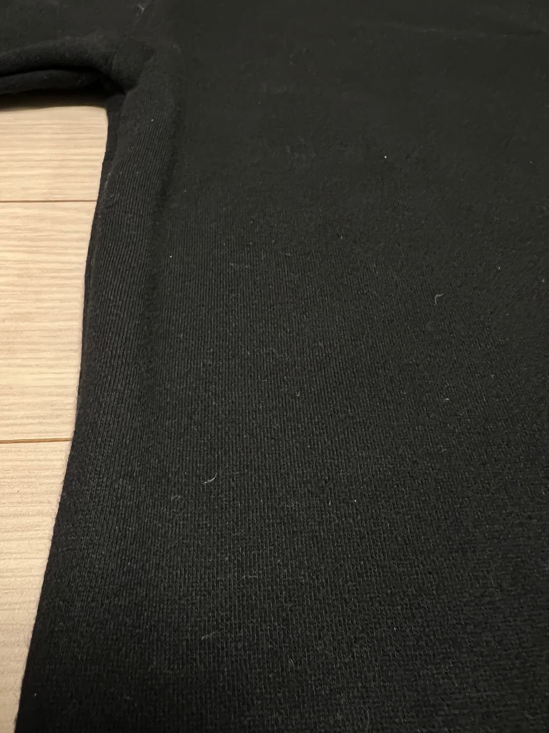 블랙 기모 맨투맨 / 베이직 롱슬리브 / 오버핏 상품이미지6