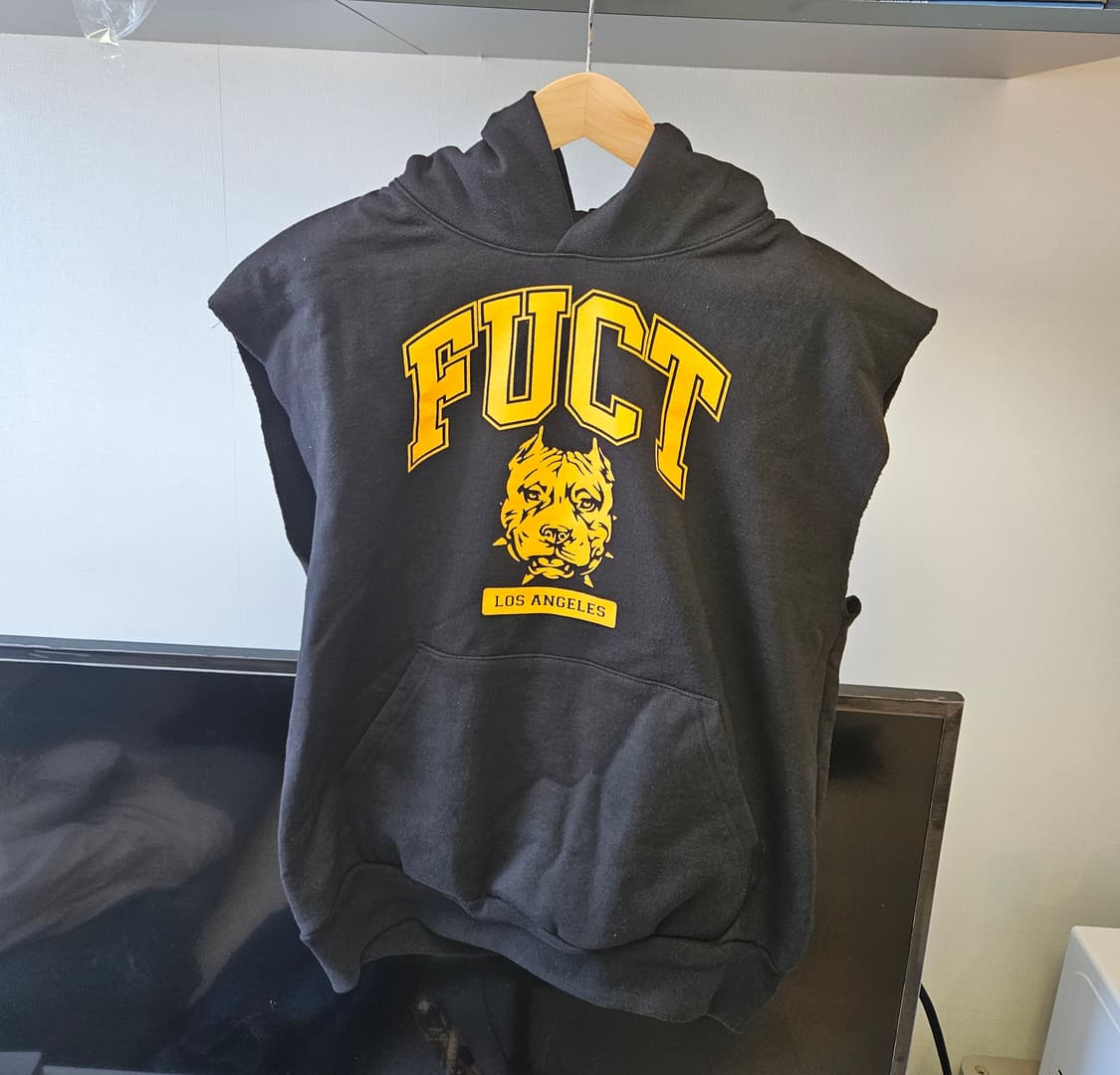 FUCT 퍽트 슬리브리스 후디 L 상품이미지1