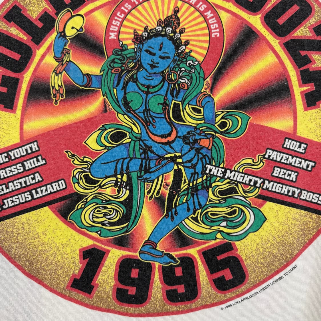 빈티지 90s Lollapalooza 롤라팔루자 페스티벌 시바신 티셔츠 상품이미지4