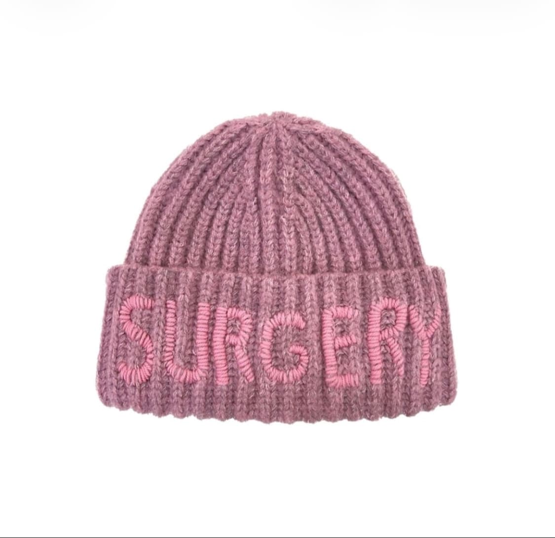 써저리 핸드스티치 비니 핑크(최겨울 착용) 상품이미지3