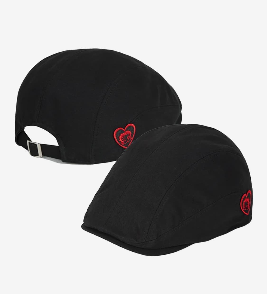 베티붑 하트 뉴스보이 헌팅캡_블랙 상품이미지1