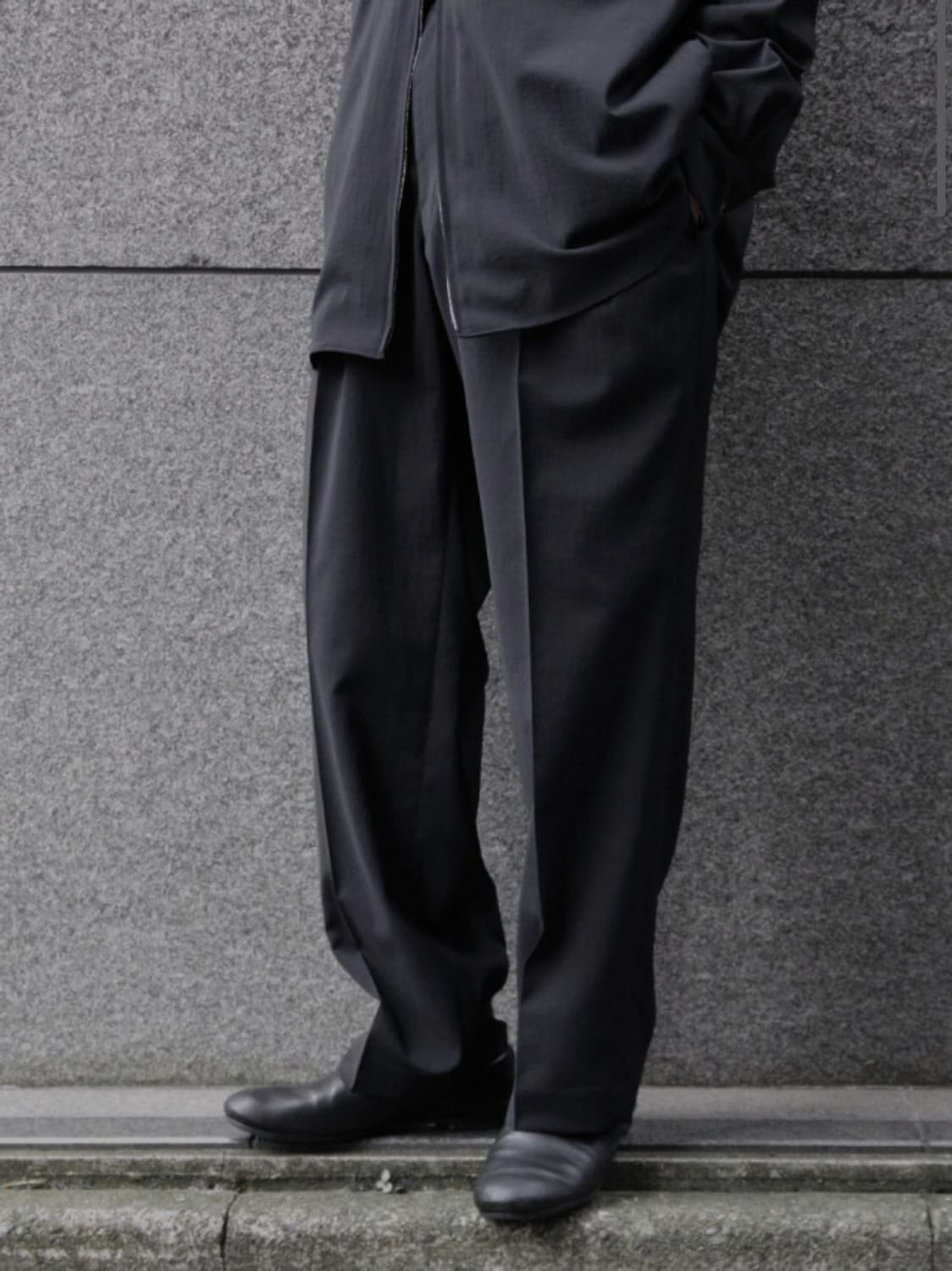 YS Double Pleated Trousers - Black 상품이미지5