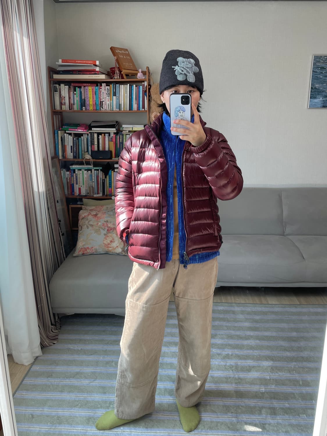 콜롬비아 티타늄 경량 패딩 버건디 상품이미지1