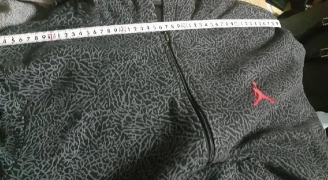 조던 올드스쿨 코끼리 패턴 후드 집업 L -USA 상품이미지5