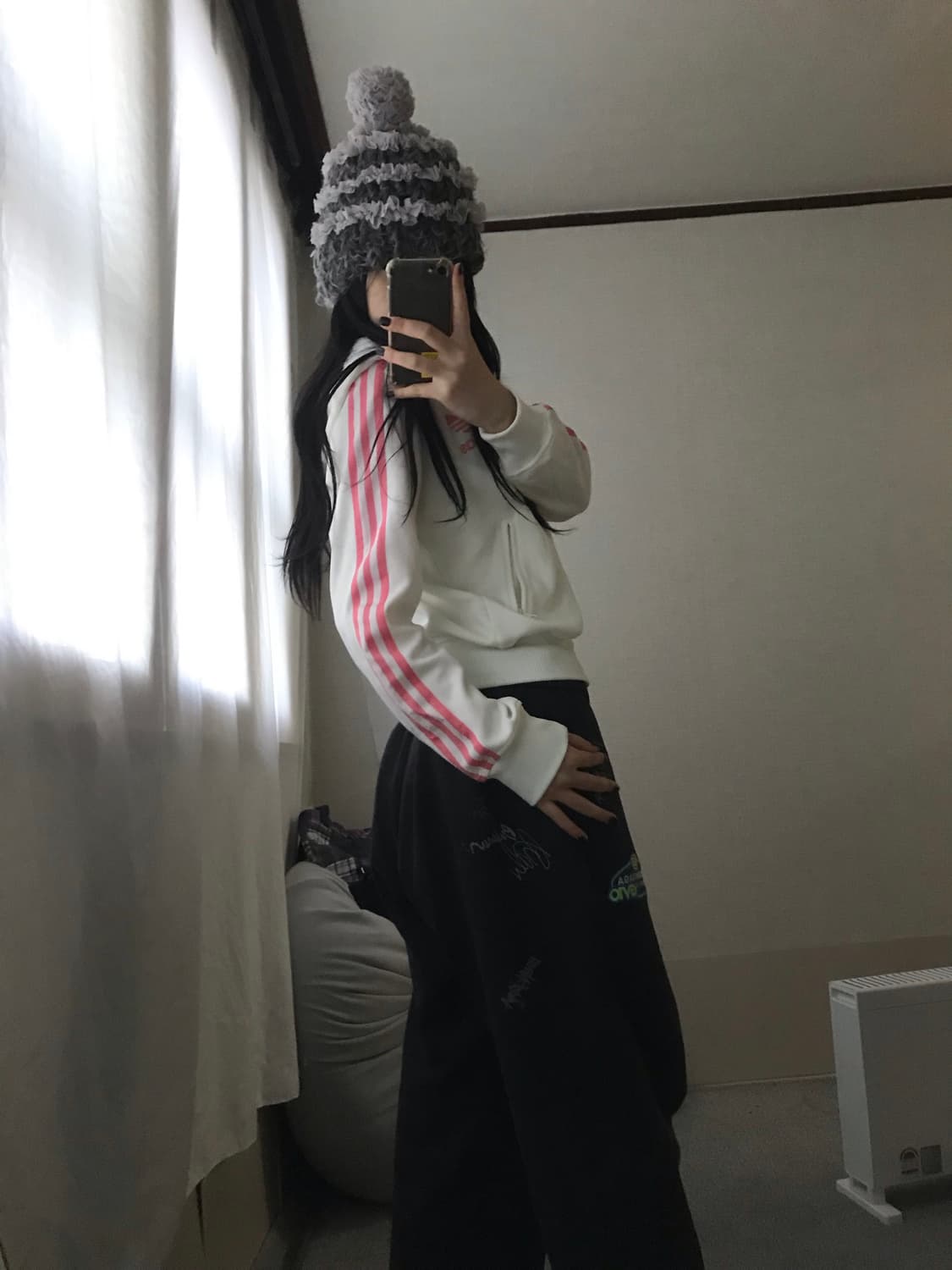 아디다스 00s 흰핑 후드 플락 져지 상품이미지2