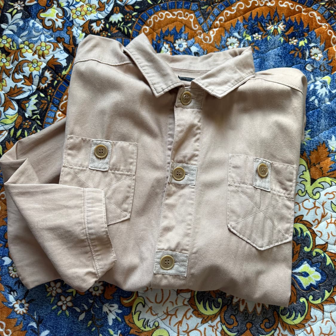 Zucca 빈티지 밀리터리 주카 로고 프린팅 사파리 버튼 포켓 야상 자켓 상품이미지2