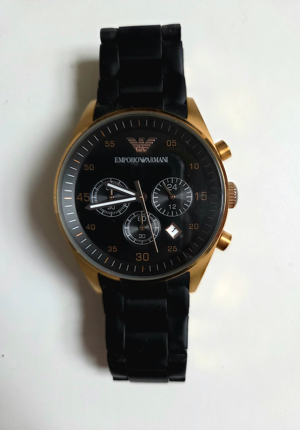 엠포리오 아르마니 AR5905 금장 우레탄 시계 상품이미지1