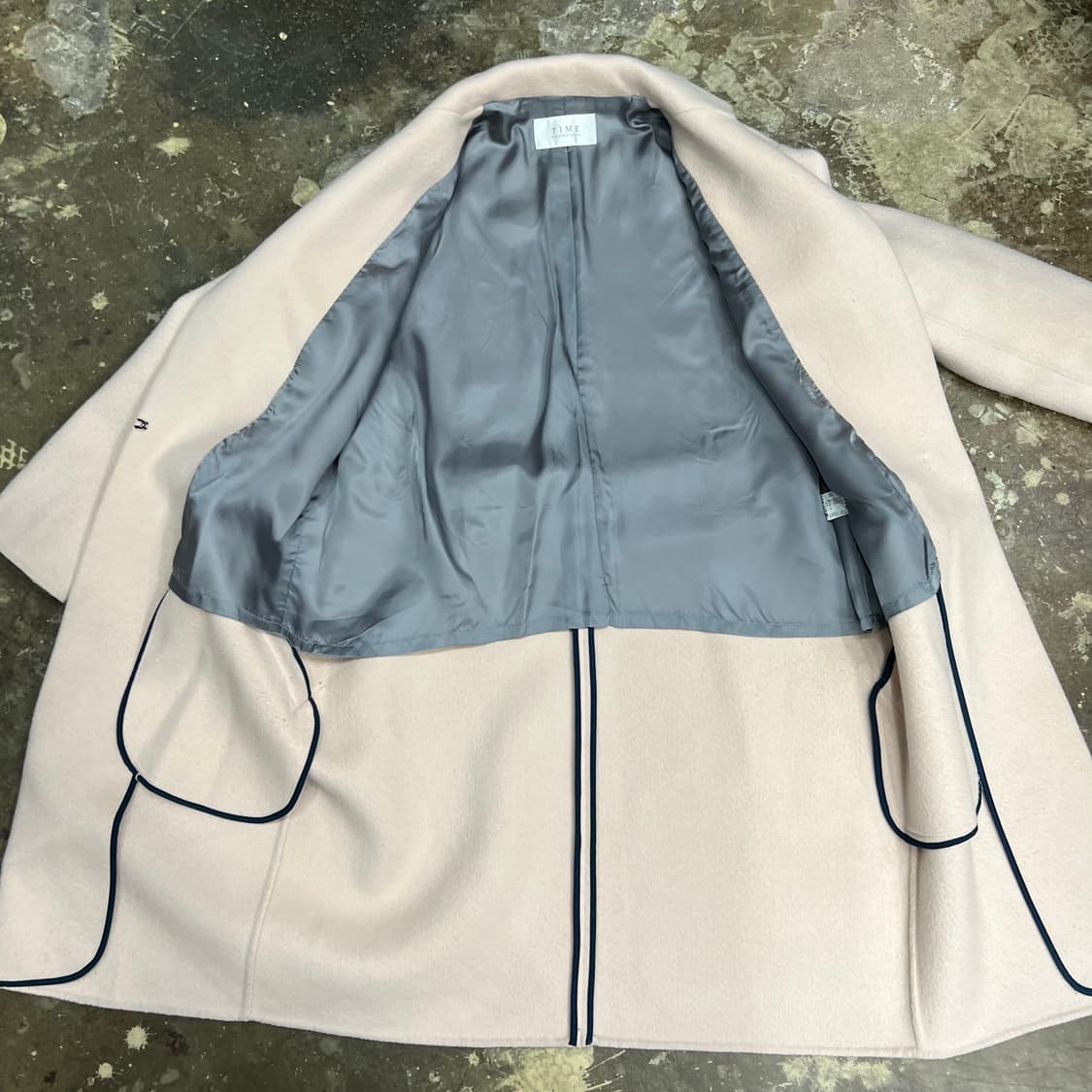 55) TIME 타임 한섬 앙고라 모직 코트 상품이미지3