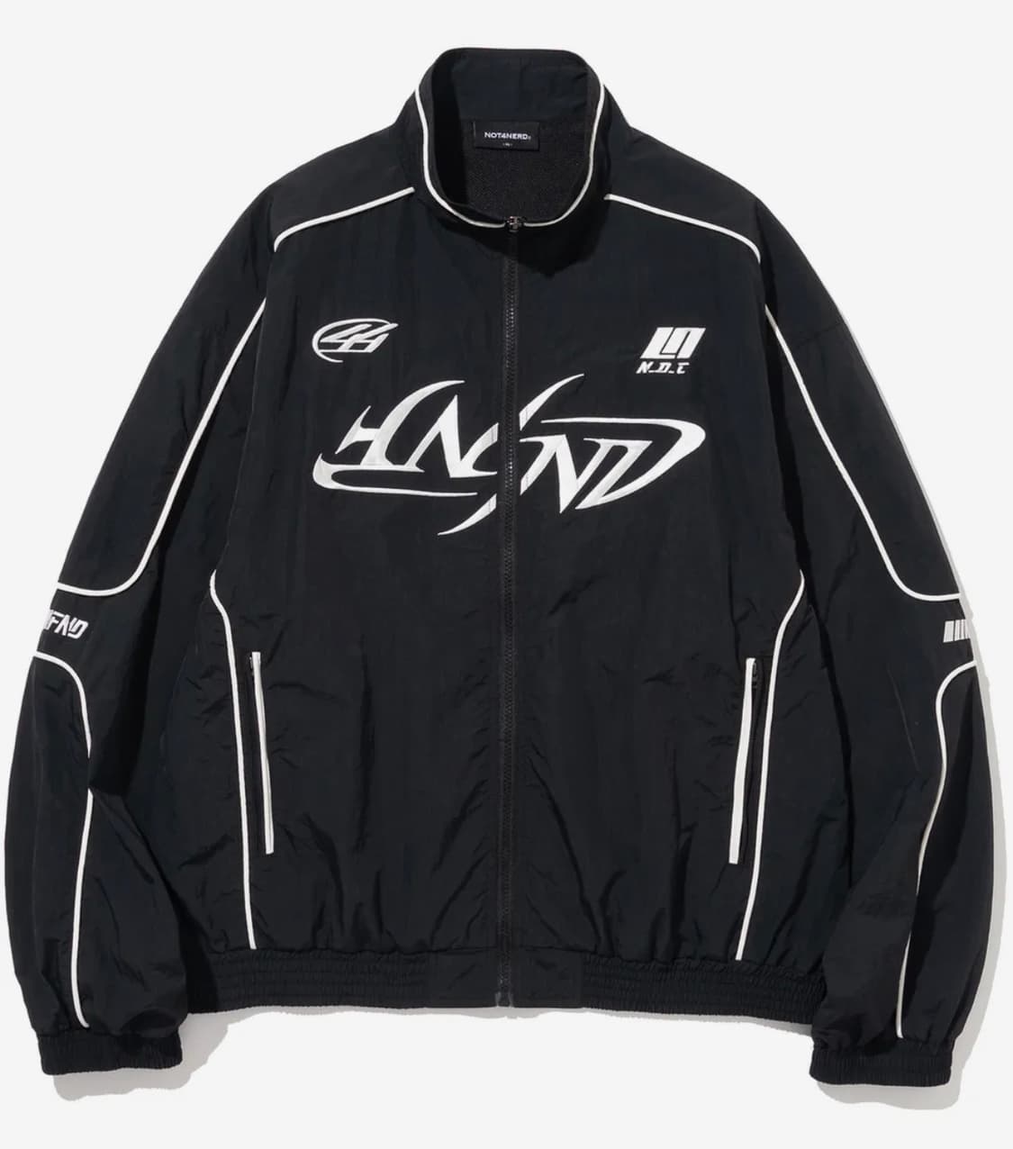 (엔믹스 해원 착용)낫포너드 레이싱 자켓 블랙 M 상품이미지2