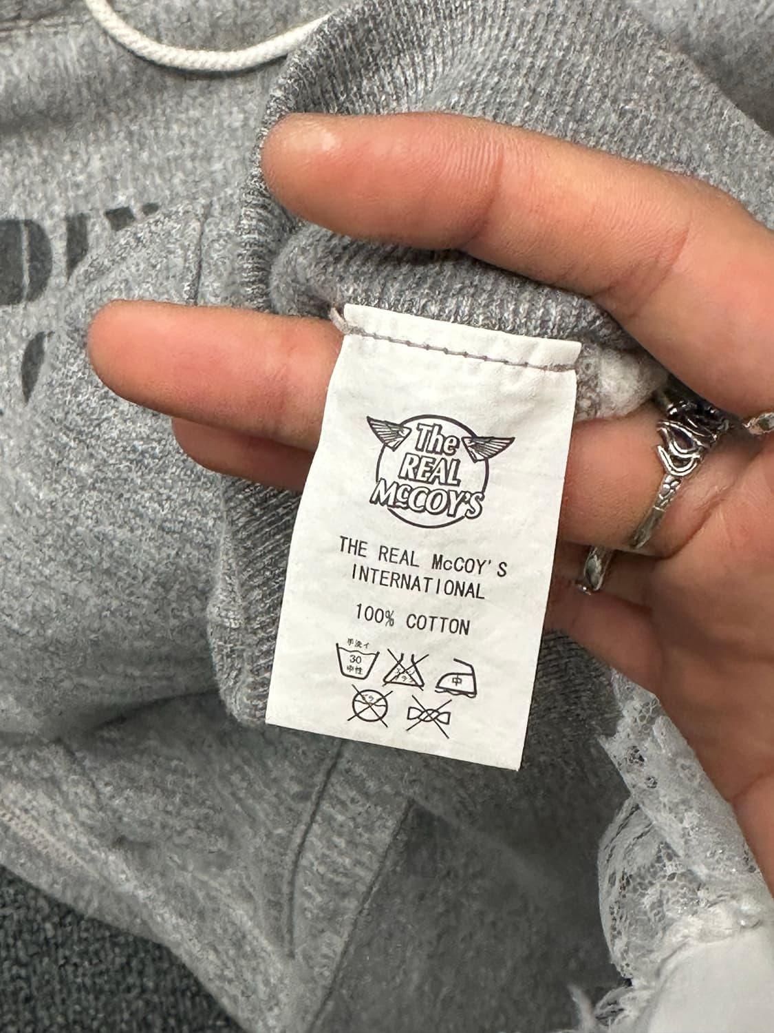 M)Real McCoy’s 빈티지 밀리터리 아카데미 루프휠 후디 상품이미지5