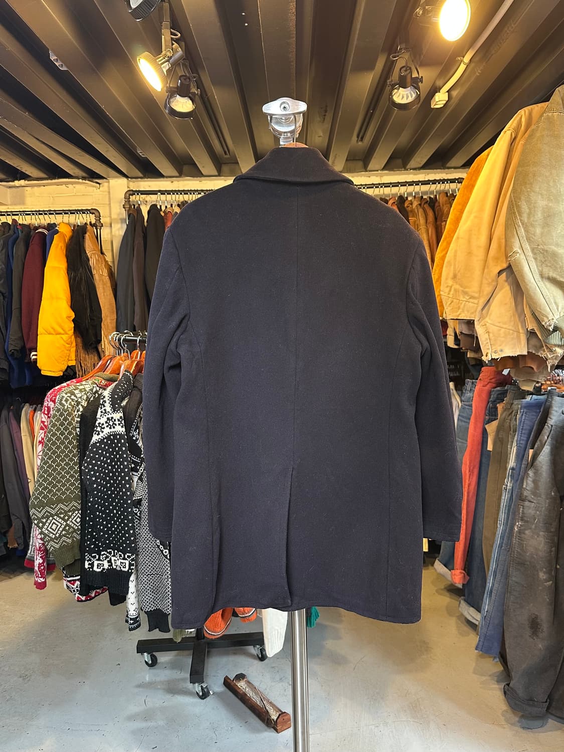 60s Usn 오리지널 헤비 울 8버튼 피코트 상품이미지2