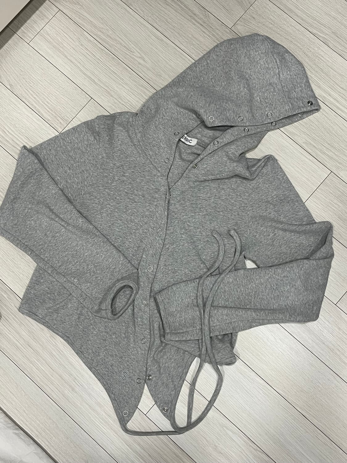 세릭 랩 후드 가디건 그레이 상품이미지6