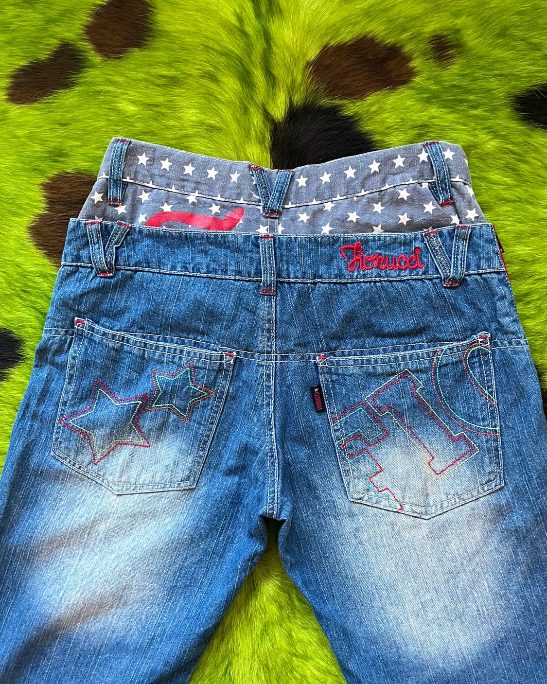 1990s Fiorucci Star Layered Denim Pants 상품이미지6