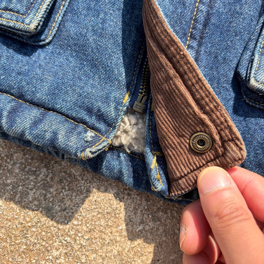 랭글러 빈티지 쉐르파 워크 데님자켓 L 상품이미지7