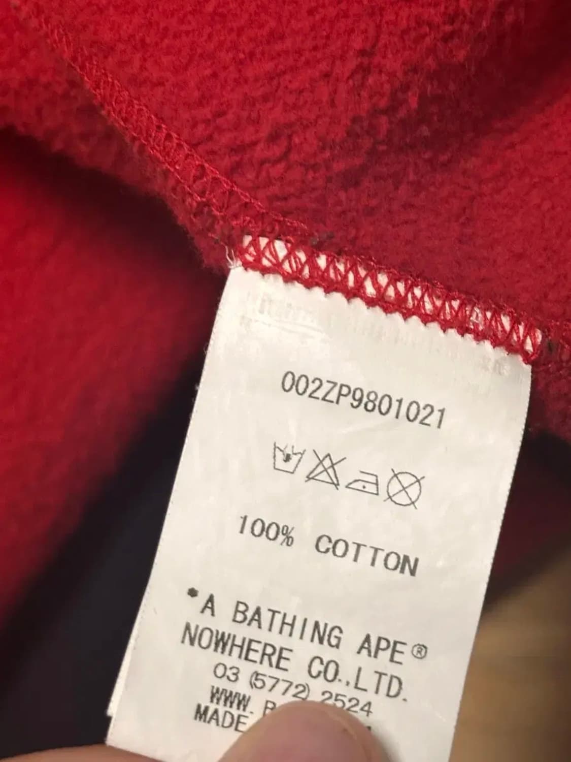 베이프 체크 후드집업 상품이미지4