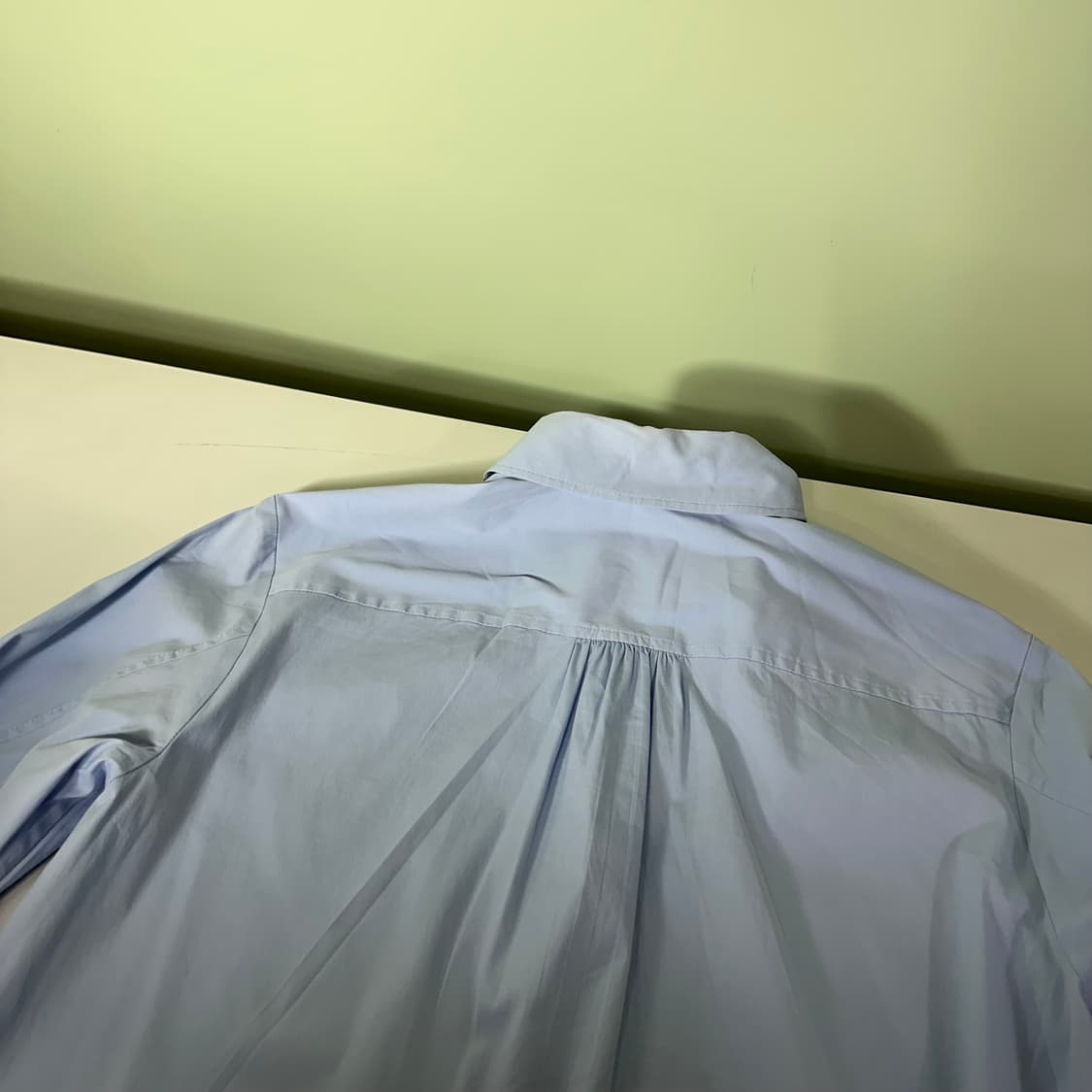 90 S 띠어리 스카이블루 와이드카라 셔츠 상품이미지6