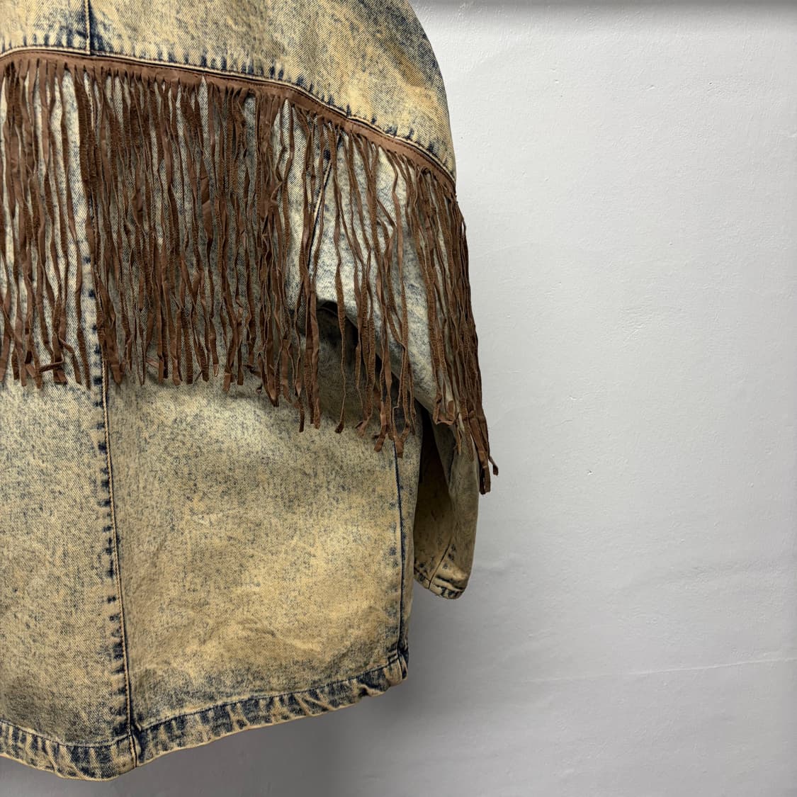 빈티지 프린지 데님 자켓 상품이미지6