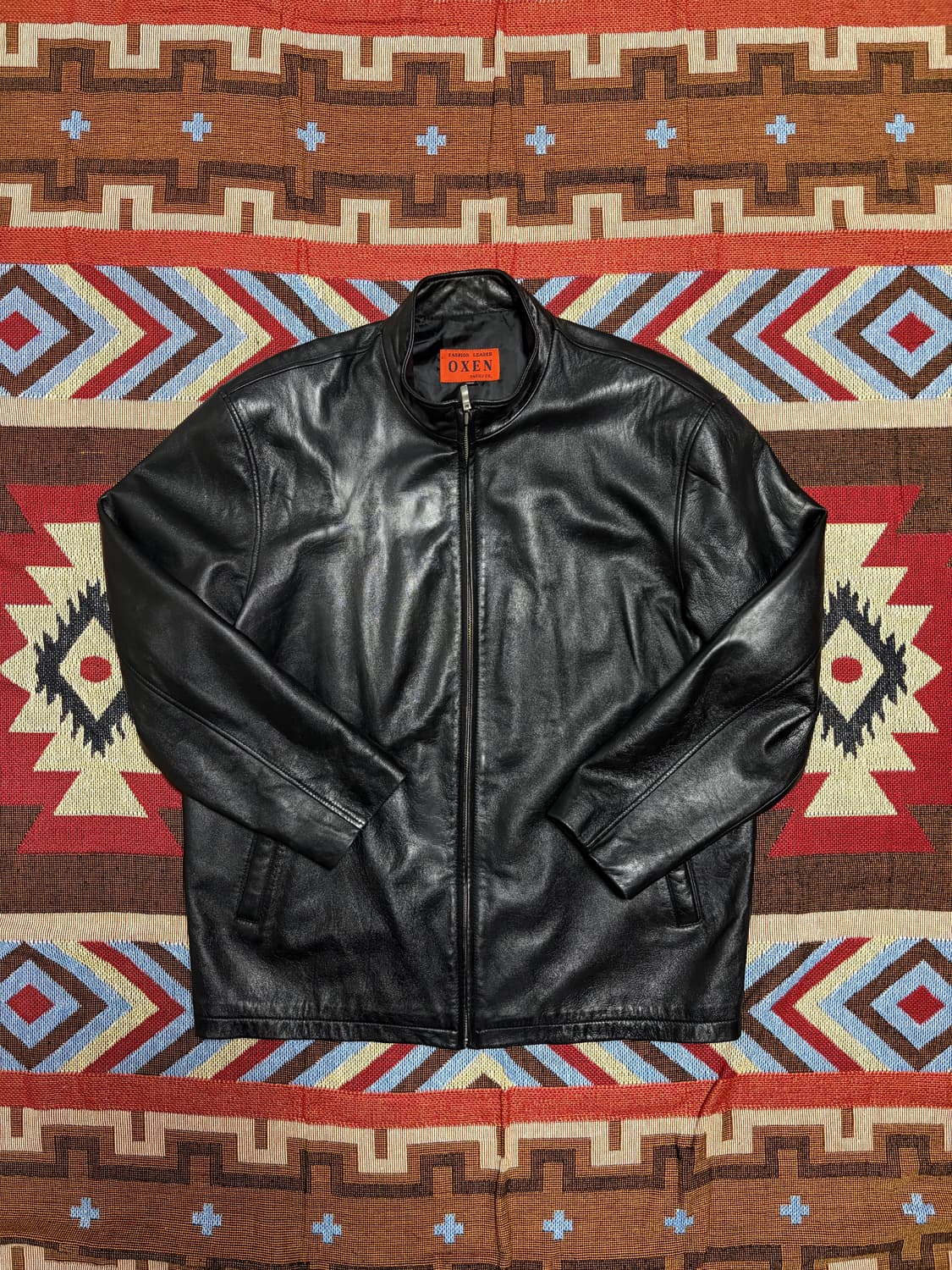 105) 00s 빈티지 램스킨 양가죽 레더 자켓 상품이미지1