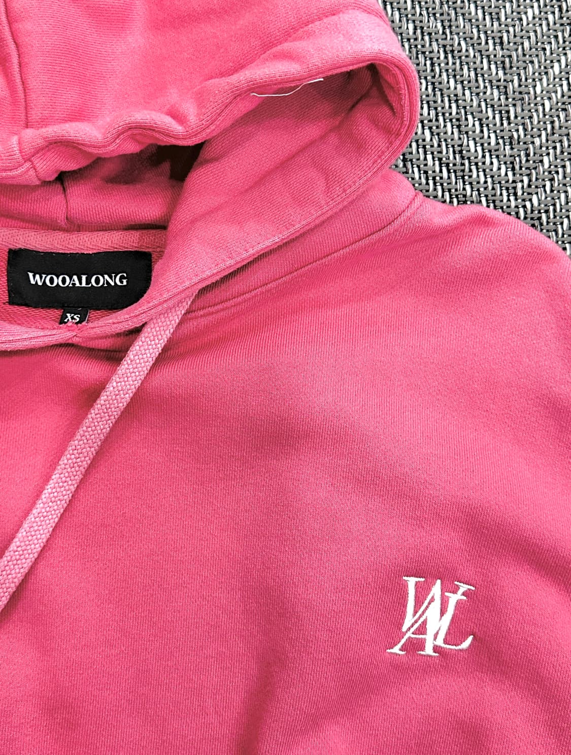 우알롱 크롭 후드티 상품이미지3