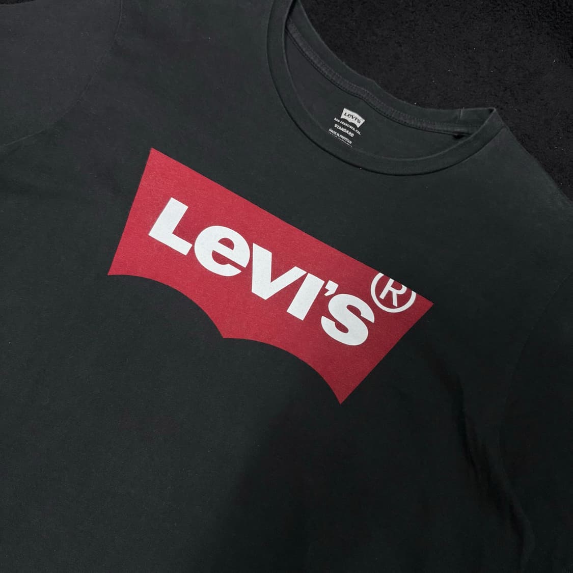 L 리바이스 블랙 프린팅 반팔티 상품이미지3