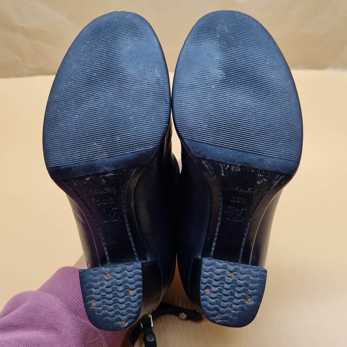 토리버치 가죽 앵클부츠35.5 225 굽10 상품이미지3