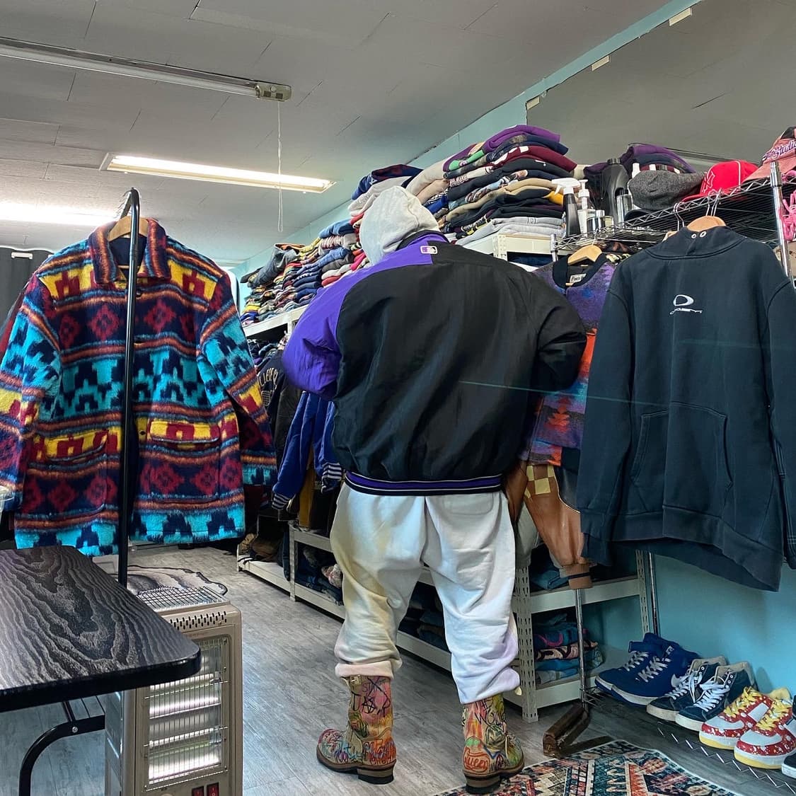 90s OLD STARTER SATIN BOMBER 상품이미지3