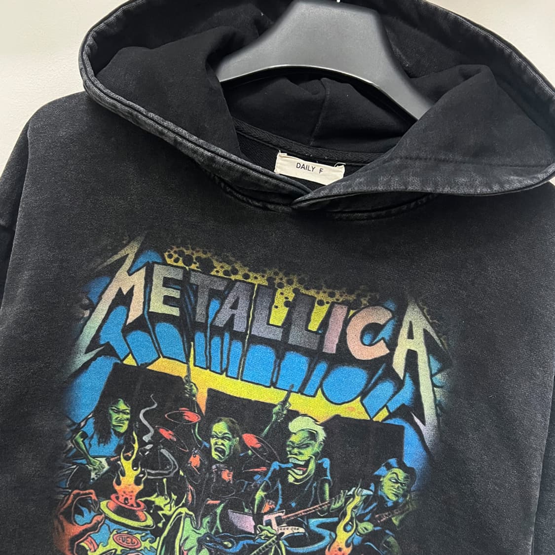 VTG 빈티지 메탈리카 피그먼트 후드티 FREE 상품이미지3