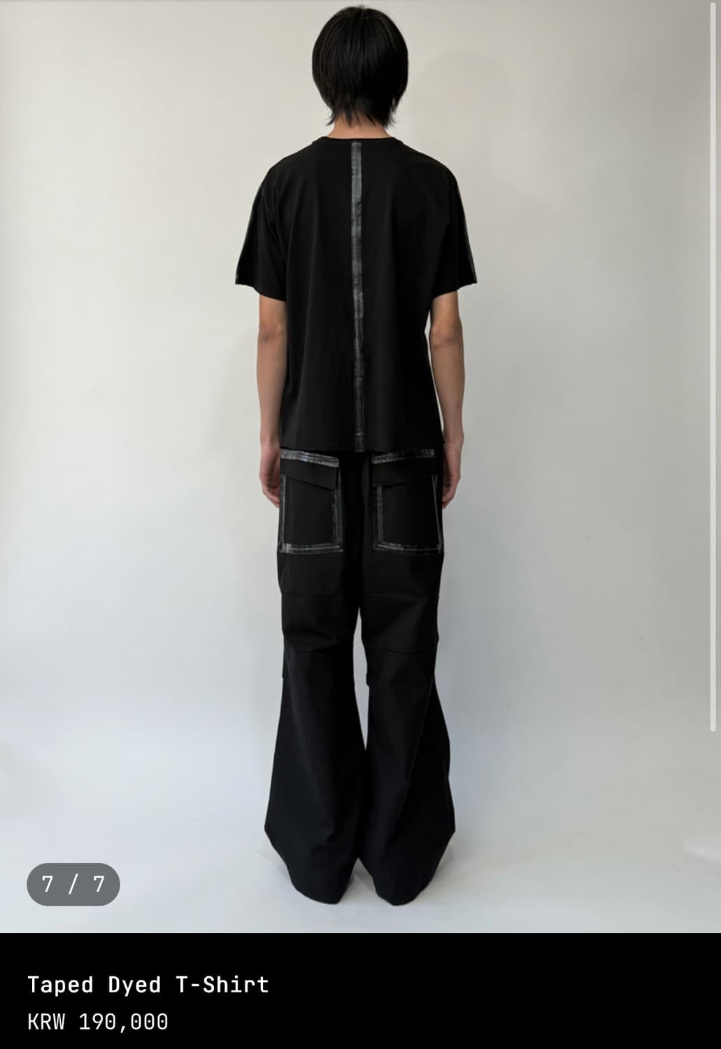 San263-1 Taped Dyed T-Shirt  상품이미지1