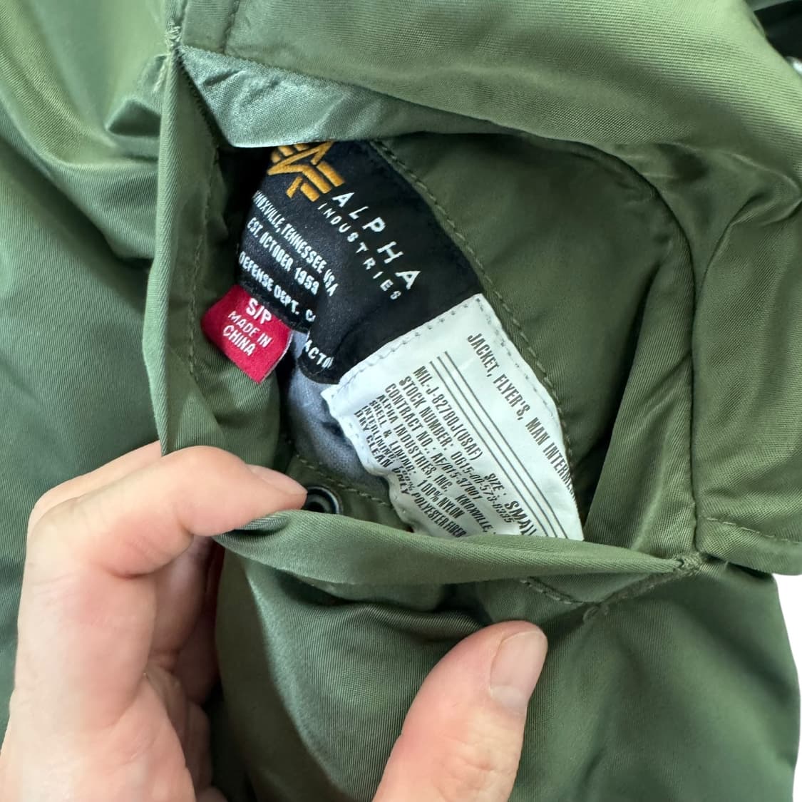 알파인더스트릿 MA-1 콜리션 포스 자켓 상품이미지4
