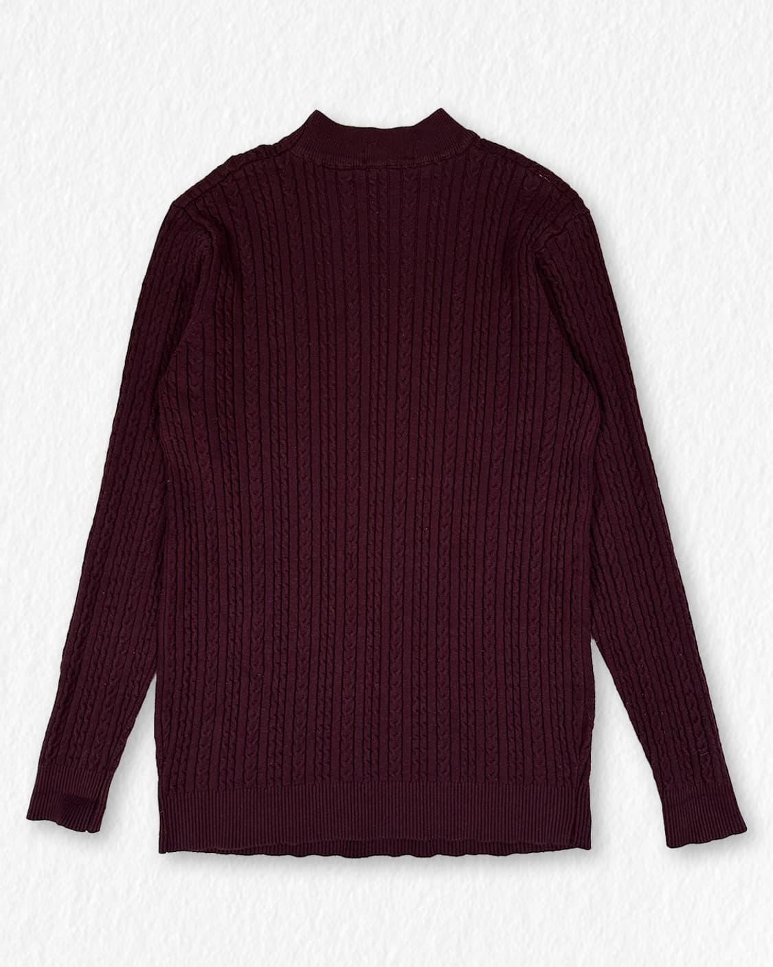 베버리힐스폴로클럽 꽈배기 반폴라 니트 상품이미지2