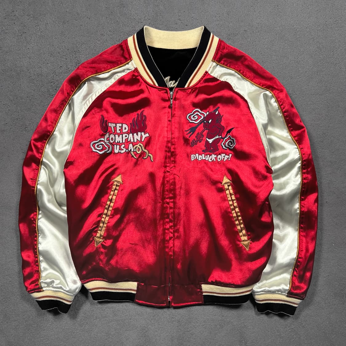 Ted company 테드컴퍼니 리버시블 벨벳 스카잔 자켓 상품이미지5