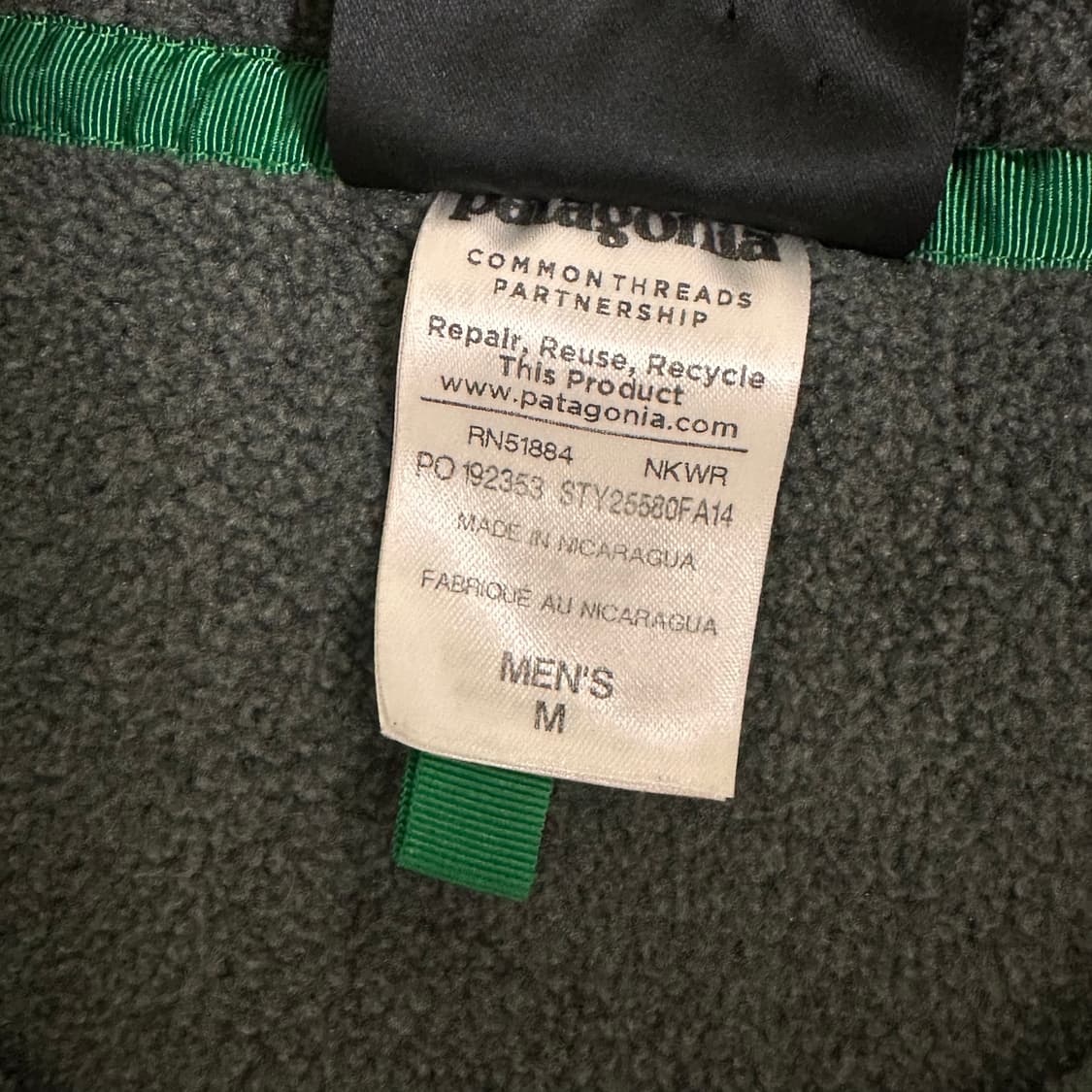 10s 파타고니아 신칠라 니켈 그레이 레드 M 상품이미지7
