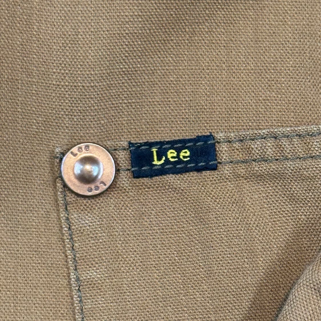 L) Lee 재팬 워크웨어 초어 자켓 커버올 브라운 상품이미지4