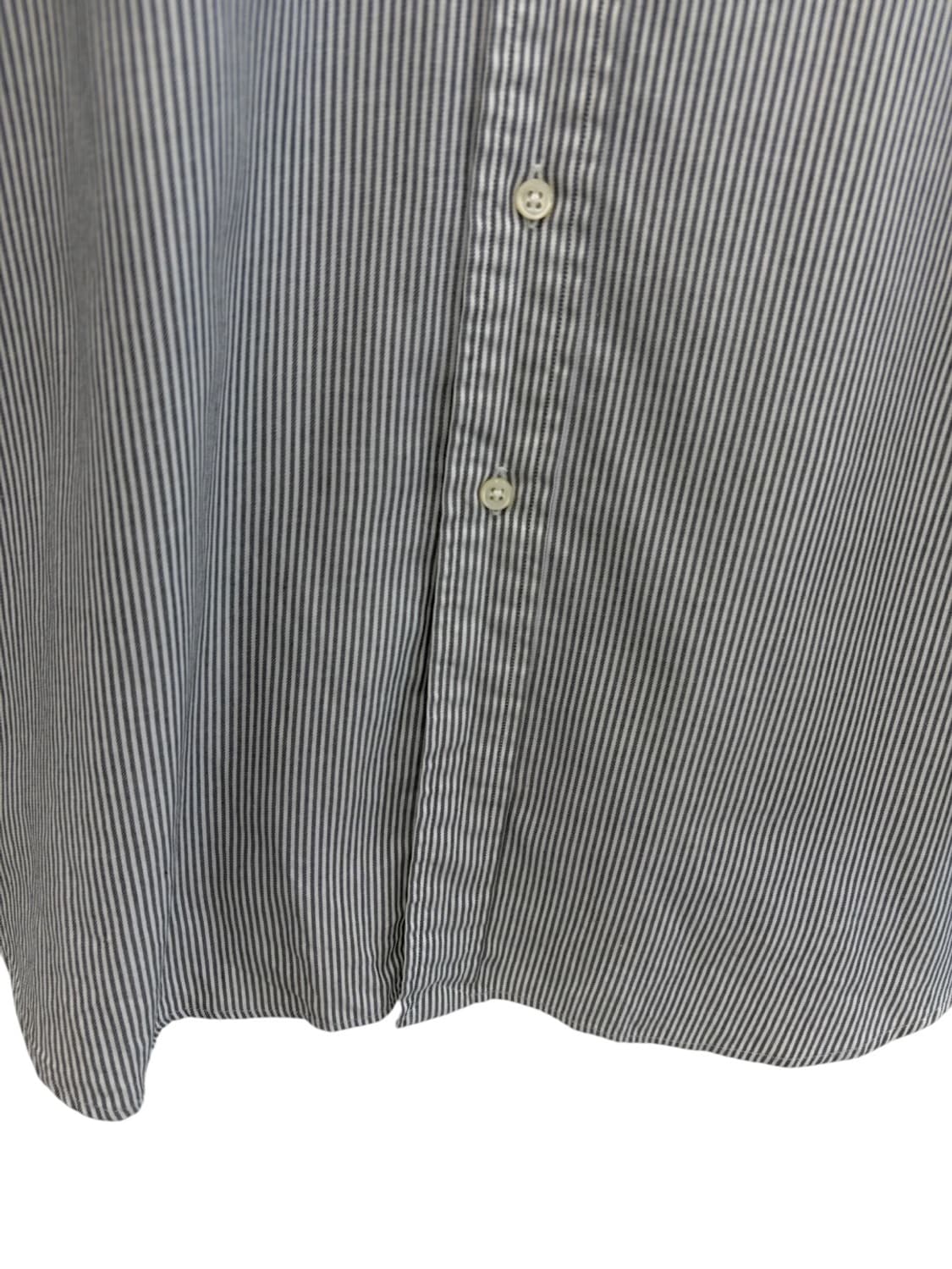 00년대 폴로 야머스 줄무늬 셔츠 화이트&다크그레이 (XL~2XL) 상품이미지5