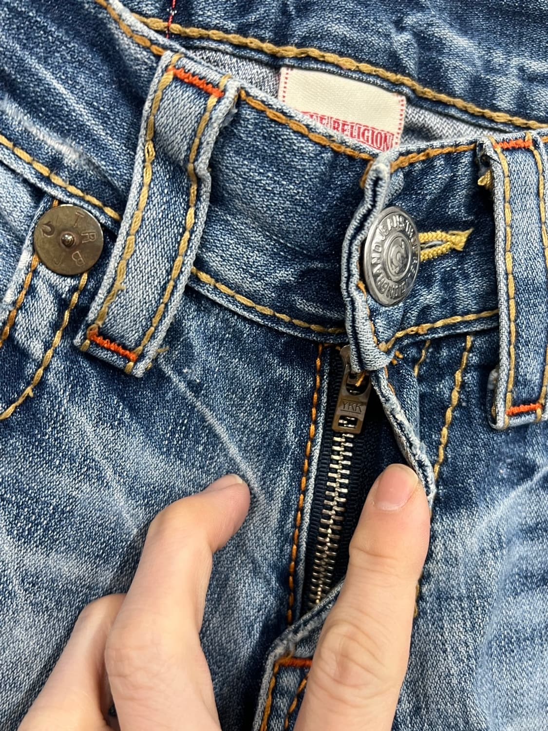 트루릴리전 레인보우 조이 부츠컷 나팔핏 데님 팬츠 상품이미지5