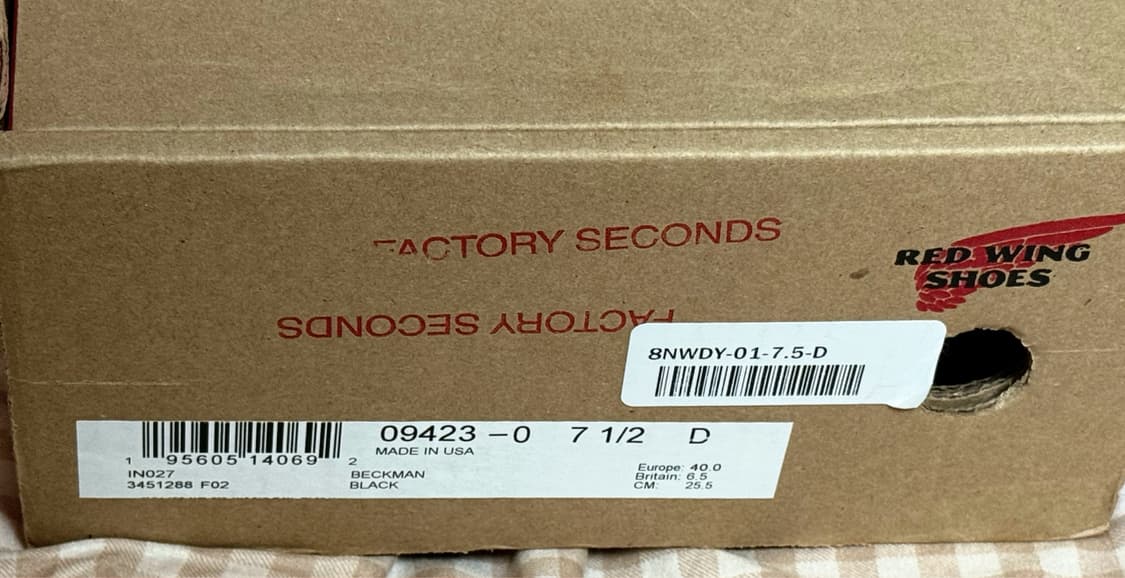 레드윙 벡맨 9423 블랙 엑스칼리버D 상품이미지2