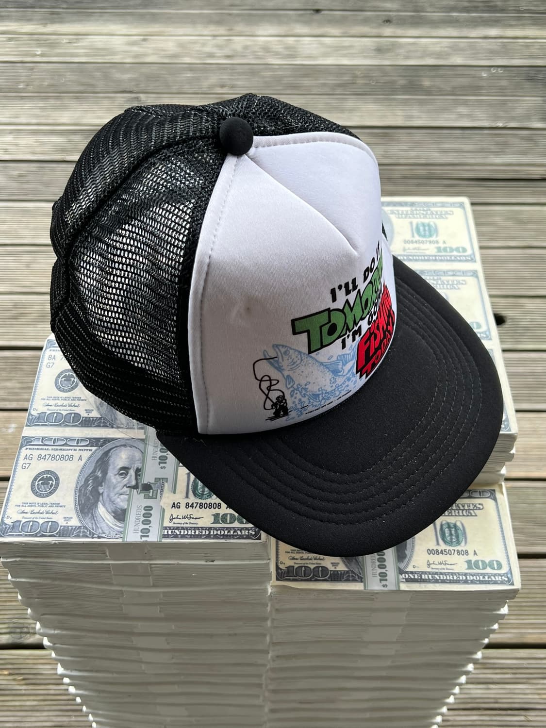 빈티지 트러커캡 노벨티 그래픽 블랙 메쉬캡 상품이미지2