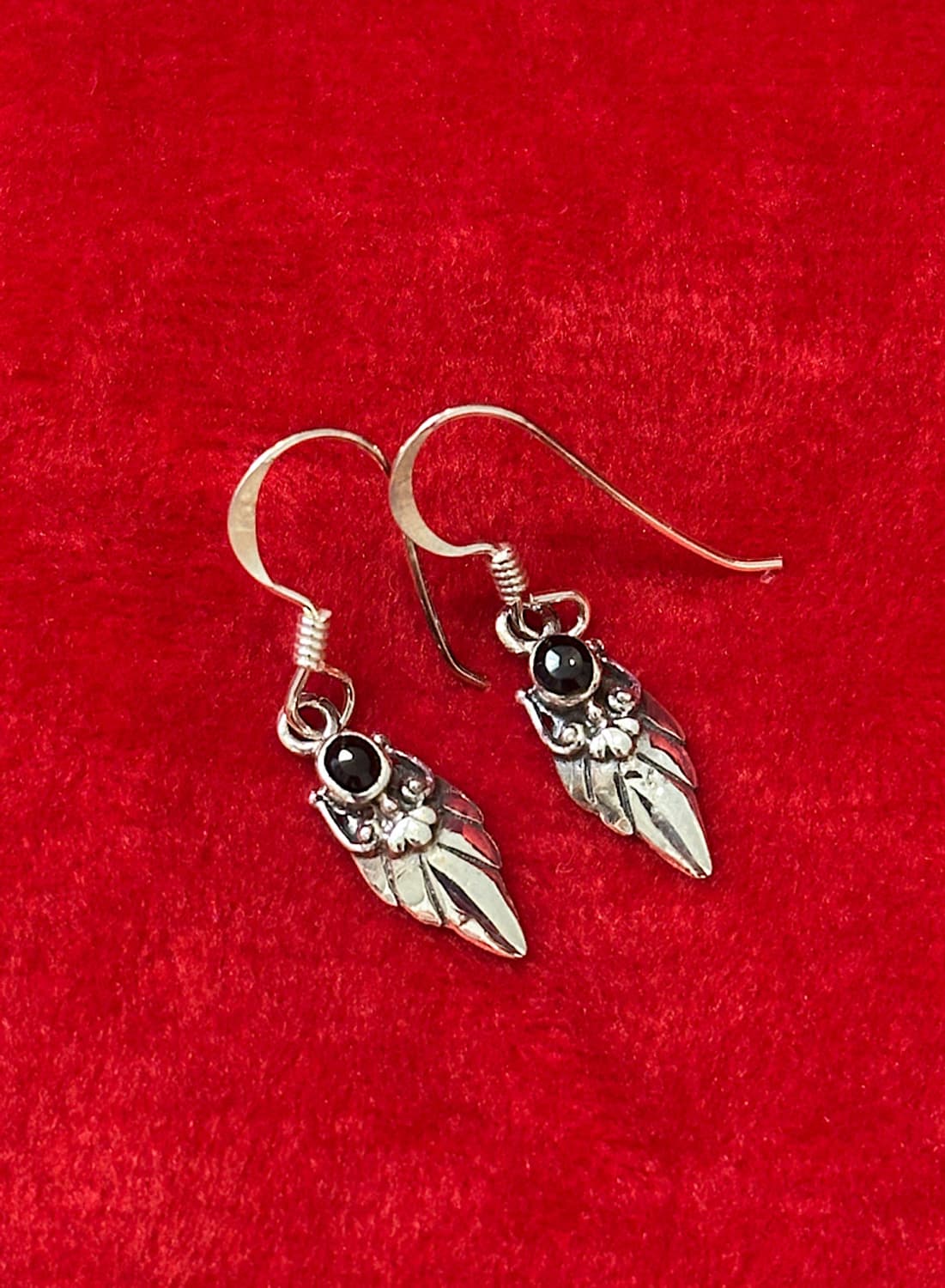 Vintage onyx 925silver earring 상품이미지1