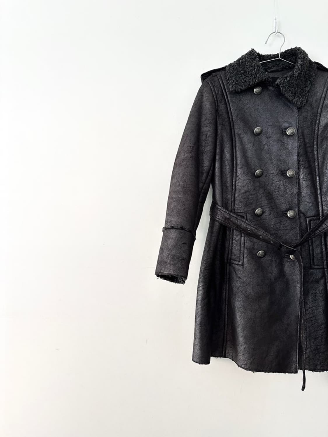 Double breastesd fur muston jacket  상품이미지2