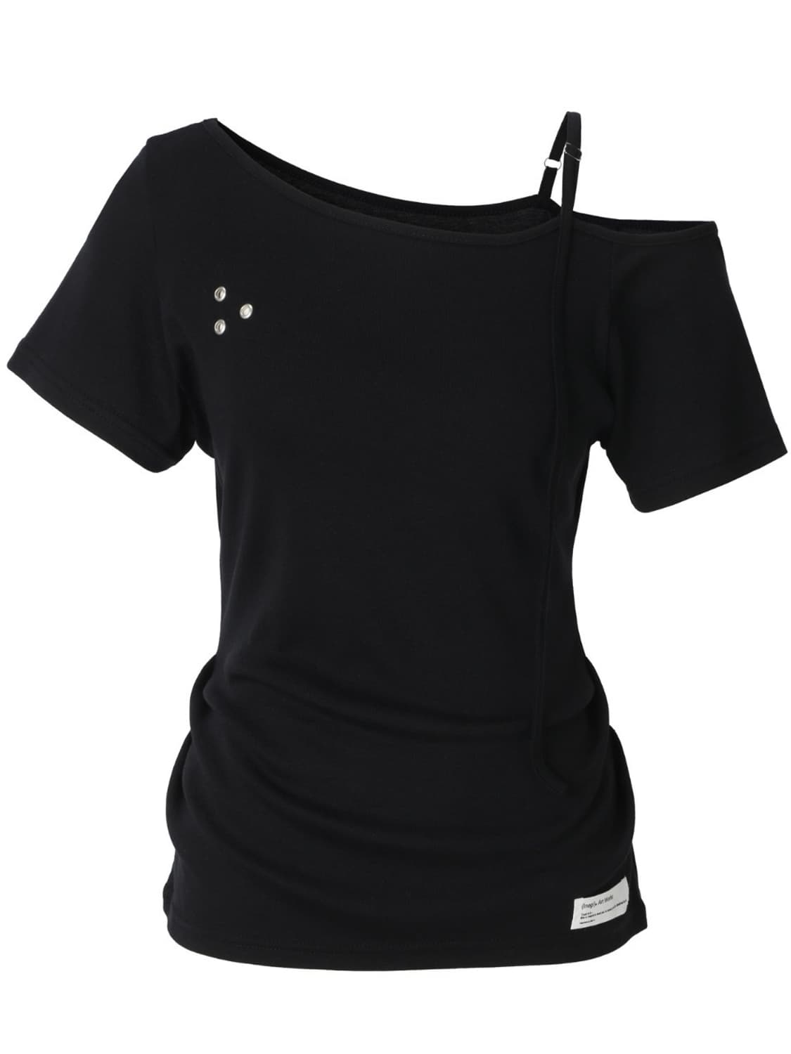이네기 Buckle Strap One Shoulder Top 상품이미지2