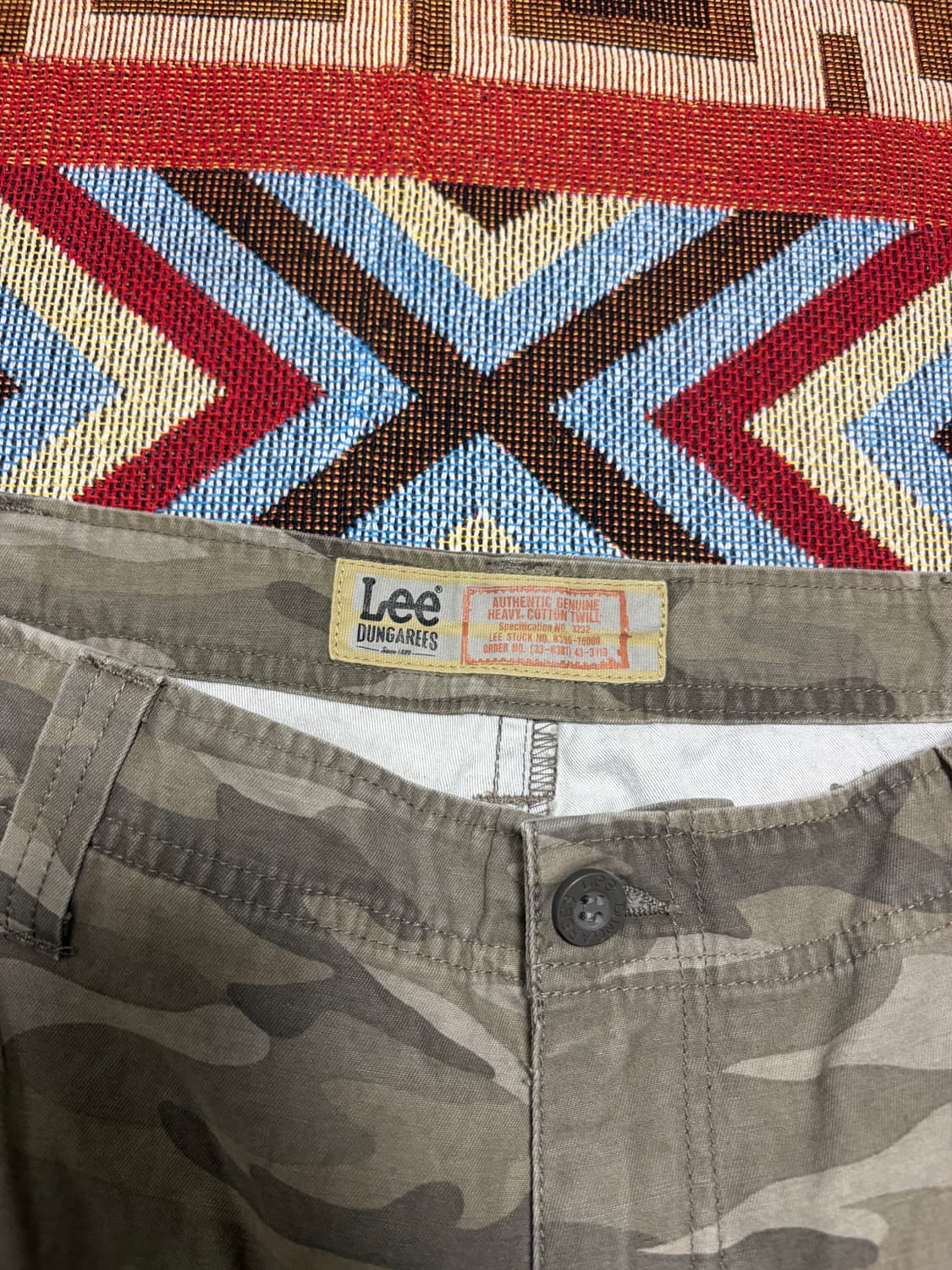 36inch) Lee 덩가리 카모 멀티포켓 버뮤다팬츠 카고 반바지 상품이미지2