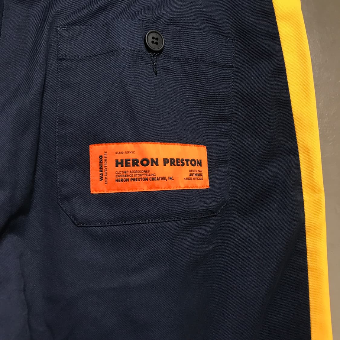헤론프레스톤 네이비 배색 팬츠 M 상품이미지5