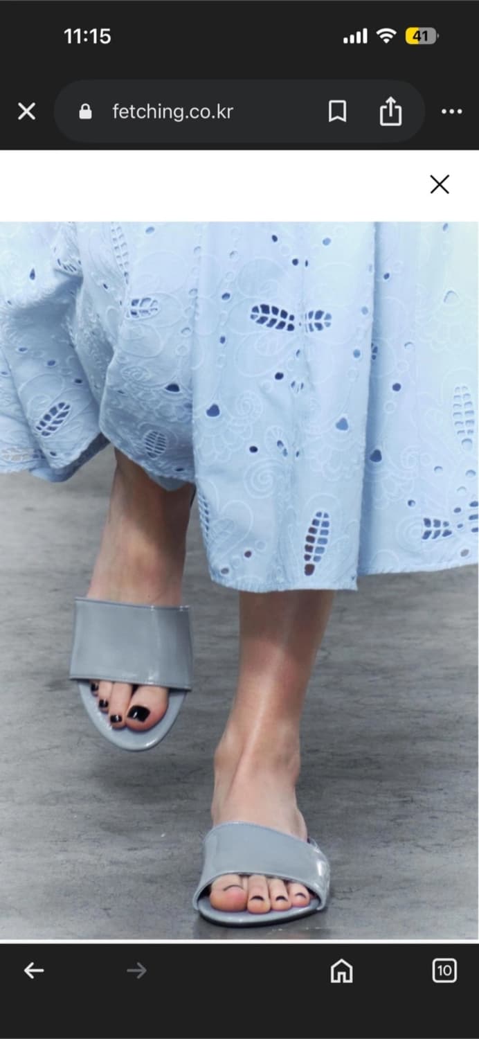 자라 에나멜 슬리퍼 40 상품이미지2